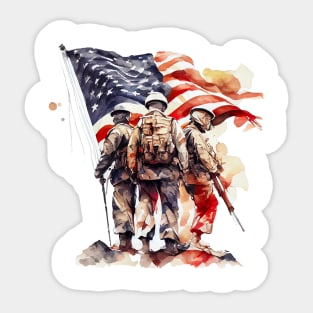 Watercolor Veterans #2 Sticker